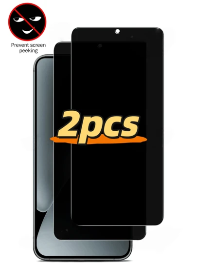2 包防隐私钢化玻璃屏幕保护膜，适用于各种类型的屏幕保护膜，例如无气泡、防刮擦屏幕保护膜和全覆盖屏幕玻璃膜，可有效保护屏幕，且易于安装。钢化玻璃屏幕保护膜具有防气泡、防刮擦、防摔等特性。