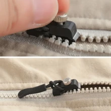 6/12pcs Universal Zipper Repair Kit - Easy To Install Seamless Zipper Slider Replacement, Suitable For Jackets, Luggage, Backpacks, Boots - Durable Black Zipper Pulls - Multicolor - View 6