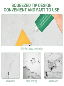 多用途墙面修补膏，用于家居翻新和维护，遮盖墙面裂缝和涂鸦 - 均碼 - 查看 5