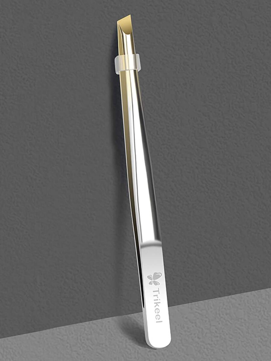 Professional Eyebrow Hair Hair Removal, 1 Piece Of Stainless Steel Diagonal Tunnel, Suitable For Eyebrows Hair With Facial Hair-For Professional Precision Personal Care, Makeup, Cheap, Room Decor, Vanity, Travel, Bedroom, Makeup Accessories, Tweezers, Cheap, Stocking Stuffers, Makeup, Makeup Tools, Cheap Stuff, Gifts, Gifts For Women, Christmas Gifts