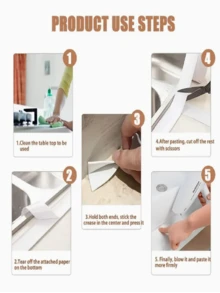 Herramienta desodorizante para baño - Cinta selladora autoadhesiva para baño y cocina, cinta selladora para bañera y pared, relleno de calafateo, cinta selladora, protector de borde para lavabo, baño, inodoro, bañera, piso, pared, accesorios y decoración para el baño, artículos esenciales para el hogar