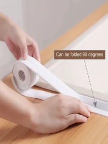 Herramienta desodorizante para baño - Cinta selladora autoadhesiva para baño y cocina, cinta selladora para bañera y pared, relleno de calafateo, cinta selladora, protector de borde para lavabo, baño, inodoro, bañera, piso, pared, accesorios y decoración para el baño, artículos esenciales para el hogar