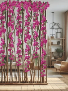 Nejlue Artificial Flowers/Plants1111 Home & Living Guirlande de fleurs de bougainvillier artificielles, vignes de bougainvillier en soie fausse longues, couronnes de bougainvillier factices pour la décoration de la maison, de la chambre, du jardin, du mur, d'intérieur et d'extérieur, de mariage, de table, de fête, d'anniversaire, de Noël