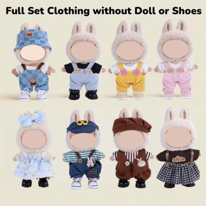 （不含娃娃和鞋子）适合6.69英寸迷你娃娃的服装套装。这些时尚可爱的服装适合作为女性DIY娃娃配件、钥匙扣和包包装饰。它们是生日礼物、节日礼物、新年礼物和圣诞礼物的绝佳选择。