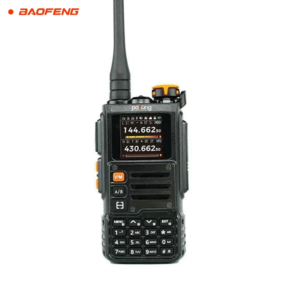 Baofeng K63 6W Powerful Tri-Band 1.25M VHF UHF FM Amateur Ham Two Way Radio Walkie Talkie - Negro - Ver 1