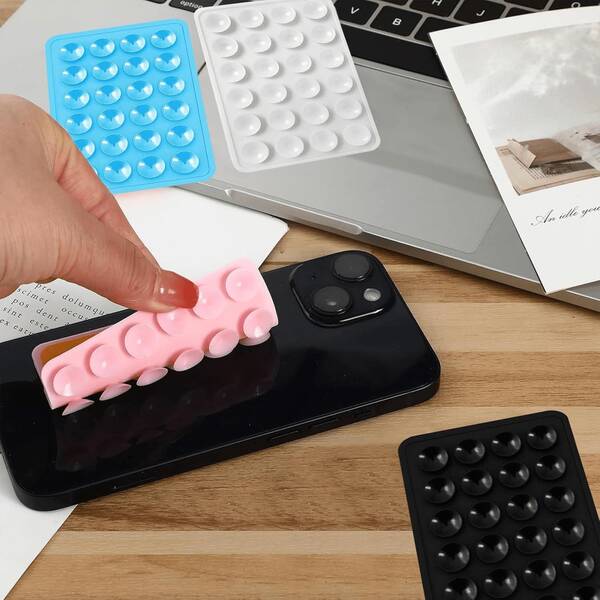 1/3/6 Piezas Funda de teléfono de silicona con ventosa, Agarre de ventosa para teléfono, Octobuddy, Agarre adhesivo para teléfono, Soporte adhesivo para teléfono (Por favor, limpie cuidadosamente antes de usar para asegurarse de que la superficie esté limpia y plana). Solo se puede usar después de pegar durante media hora. Es un excelente regalo para familiares y amigos, un regalo de cumpleaños, un regalo de Navidad, una necesidad de viaje y una necesidad de dormitorio.