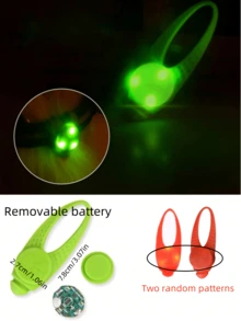 5pcs LED Pet Glow Pendant Collar, Waterproof Dog Collar Light With 3 Lighting Modes, Visible At Night For Outdoor Walking, Silicone LED Dog Collar Tag Light, Decoration For Night Safety, Battery Included - Multicolor - View 12