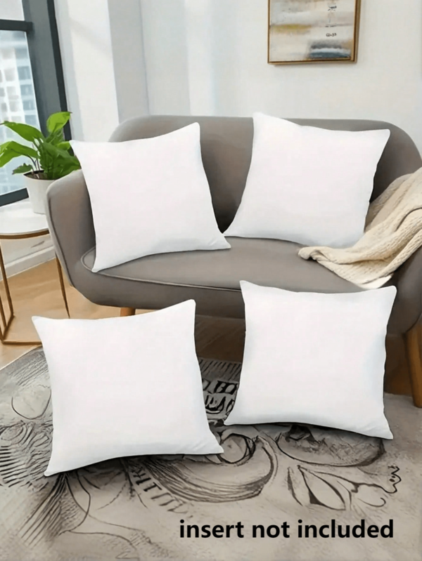 2/4/6pcs Soft Classic Style Lightweight Machine-Washable Luxurious Throw Pillow Covers Set,Solid Smooth Contemporary Hidden Zipper Closure High-Grade Pillowcases For Sofa Living Room Bedroom Decorative Cushions,Christmas Gifts,4 Sizes,(No Pillow Core)