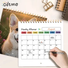 GDTME [ Cute! ] Pearl Paper Sausage Dog Calendar Hanging Calendar, Gold Iron Ring 20 * 20cm Healing Desktop Ornament, Creative Home Good Item: Various Cute Short Leg Sausage Dog Photos In The Calendar, Make Your Living Room Wall Instantly Adorable! Advanced Pearl Material, Happy Every Day, Easy Calendar Hanging To Accompany You To Welcome The New Year! 2026 Calendar