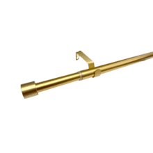 1支装加厚金色窗帘杆，适用于80至200厘米的窗户，直径3/4英寸，现代设计，适用于卧室、客厅、阳台、厨房，可调节长度，拼接式金属加长窗帘杆 - 金色 - 查看 1