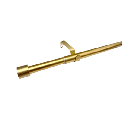 1 Pack Thick Gold Curtain Rod, Fits 80 To 200cm Windows, 3/4 Inch Diameter, Modern Design, Suitable For Bedroom, Living Room, Balcony, Kitchen, Adjustable Rod, Splice-Style Metal Extended Curtain Rod