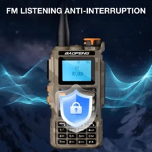 Baofeng K63 6W Powerful Tri-Band 1.25M VHF UHF FM Amateur Ham Two Way Radio Walkie Talkie - Negro - Ver 6