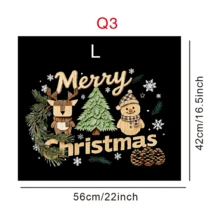 ‌1PC Cartoon Christmas Decoration Stickers - Static Cling Window Decals For Glass Door, Multiple Sizes, Festive Holiday Decorations, Cute Xmas Stickers, DIY Party Decor, Waterproof Removable Stickers, Gift For Kids & Adults Home Decor Christmas Decorations Room Decor Wall Decor Wall Stickers Wall Sticker Christmas Decorations Home - Multicolor - View 13