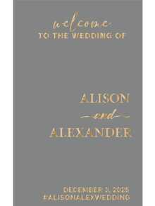 Customize A "Welcome To My Wedding" Wedding Decoration Crystal Transfer Sticker. Give Your Mirror A Unique Style. Customize Exclusive Groom And Bride Names And Wedding Dates. Decorate Personalized Crafts At The Wedding Venue. Bedroom Mirror Decoration. Wall Decoration, Celebration Decals,Wedding Signs For Reception - Gradient Gold - View 91