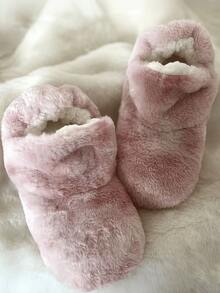 1双保暖隔热内衬室内拖鞋袜，柔软鞋底，男士冬季舒适袜