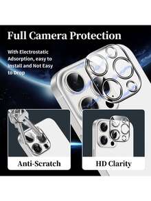 Yezodawee 6 Pcs Set Screen Protector Set Compatible With Apple Models Anti-Peeping Screen Tempered Film 3 Pieces + 3D Lens Protector 3 Pieces 1:1 HD Picture Quality Anti-Scratch And Not Easy To Break Durable Applicable Compatible With Apple X/XR/11/12/13/14/1516/16pro/16plus/16pro Max/16e/17/17 Air/17 Pro/17 Pro Max Full Series