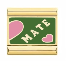 1 pieza Componente de pulsera de acero inoxidable con módulo italiano, con diversos patrones impresos, para hacer joyas de pulseras y collares de forma DIY, se puede combinar libremente con diferentes estilos