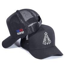 Pampas Country Men's Women's White Trucker Hat Nossa Senhora Aparecida Country Launch - 黑色 - 查看 2