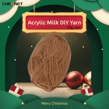 1 pieza Hilo de leche de 5 capas, hilo para tejer a crochet, adecuado para tejer bolsos, bufandas, sombreros, suéteres, muñecas DIY, 50g/pieza - Multicolor - Ver 23