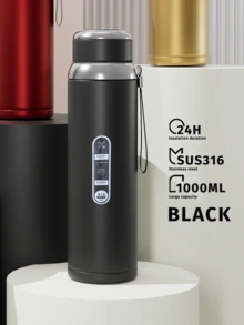 33.81盎司不锈钢便携式保温杯，大容量茶杯水瓶，适合户外露营旅行