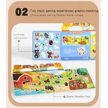Buku Stiker DIY yang Dapat Digunakan Kembali untuk Anak-Anak - Stiker Gelembung Multi-Adegan dan Multi-Tema, Stiker Jeli Kreatif, Buku Stiker Portabel untuk Aktivitas Tenang dan Menyenangkan, Buku Stiker Interaktif yang Dapat Dilepas, Mainan Edukasi Dini untuk Anak-Anak, Aktivitas Perjalanan, Cocok untuk Seni dan Kerajinan, Hadiah Ulang Tahun dan Liburan yang Ideal untuk Anak Laki-Laki dan Perempuan - MultiWarna - View 6