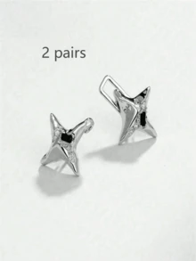 4/2双时尚星星牛仔裤腰带可调节扣，时尚牛仔裤腰带固定器，可调节腰围，星形