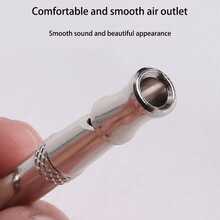 Silent Dog Whistle To Stop Barking - Ultrasonic Adjustable Pitch Pet Training Tool With Keychain, No Battery Needed (Silver)