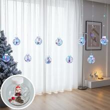 1PC Christmas LED String Lights With Santa, - 8 Modes, USB-Powered, Festive Holiday Decor For Bedroom, Christmas Tree Decoration Light, Christmas Tree Light, Christmas Window Light, Snowflake String Lights Christmas Decoration XMAS Decor Christmas Tree Gift Decor Thanksgiving Wedding Home Decor Home Decor Fall Decor Autumn Decor Birthday Decorations For Gifts Party Supplies Indoor Outdoor Garden Holiday Festival Decor Halloween Decor Wall Decor Halloween Ornaments