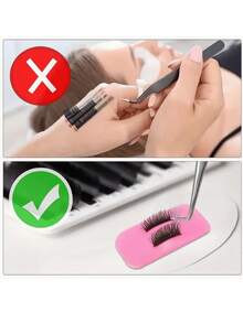 Uchwyt do przedłużania rzęs, utrwalacz do rzęs, przedłużanie rzęs - Biały - Zobacz 3