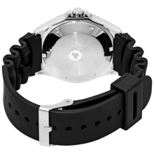 Orient Reloj mecánico deportivo y de buceo resistente al agua con diseño de doble león importado de Japón, para hombres, esfera negra con escala de puntos/resina FAA02007B9 FAA02008D9