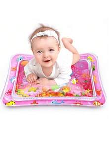 1pc Inflatable Play Mat For Children With Ocean Theme, Water-Filling & Octopus Paddle, Outdoor Sleeping Cushion Toy For Baby Summer Fun