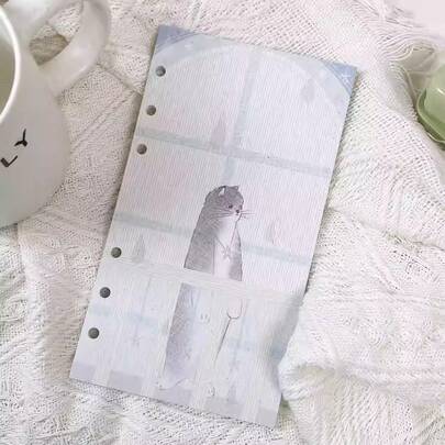 Fogli di ricambio a doppia faccia con motivi, formato A6, adatti per raccoglitori A6, ideali per planner/diari fai-da-te