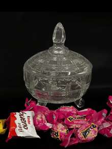 Candy Jar Kit, Candy Holder, Glass Home Decoration, Candy Holder, Reception, Candy Jar, 13cm - 透明 - 查看 4