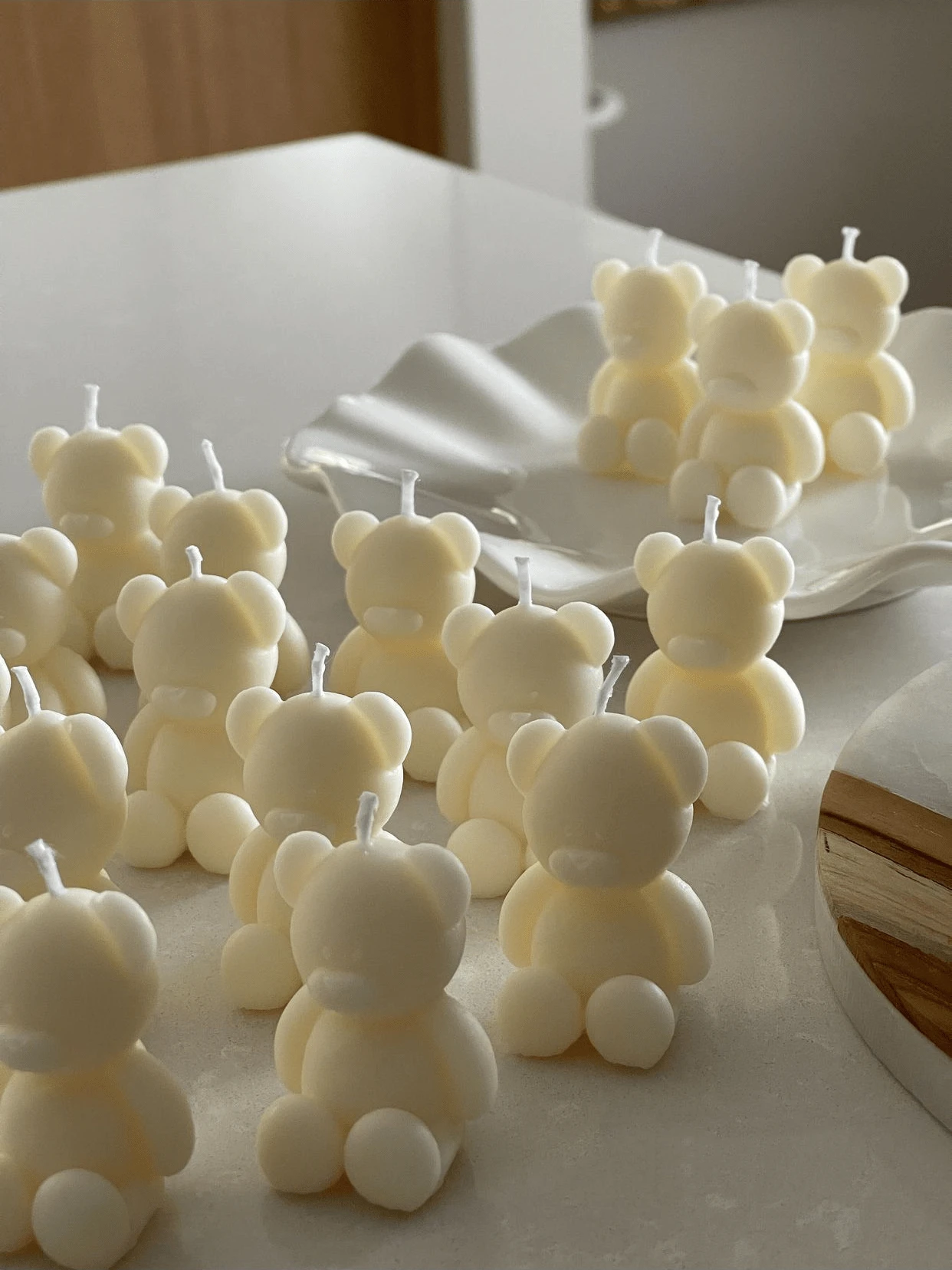 30/9/4 nến thơm không khói hình gấu mini dễ thương, nến thơm lâu trôi cho phòng ngủ, gia dụng, quà tặng sinh nhật cho nữ, nến thơm thủ công tự làm, trang trí phòng ngủ tại nhà, nến thơm làm quà tặng, quà rửa tội cho em bé, quà tặng Giáng sinh, đồ trang trí sang trọng, nến trang trí, quà tặng cho phụ nữ - Nhiều màu - Xem 1