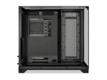 LIAN LI O11 Vision Black  Aluminum / Steel / Tempered Glass ATX Mid Tower Computer Case ----- O11VX - Black - View 6