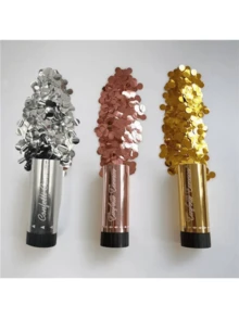1/3/5pcs Party Handheld Confetti Poppers, Spring Flower Spray Cannon For Birthday Wedding Holiday Party, Party Decoration Supplies - Multicolor - View 1
