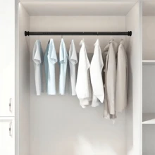 50-410cm Universal Telescopic Rod Stainless Steel No Drilling Shower Curtain Rod ⭐️⭐️ - màu đen - Xem 7