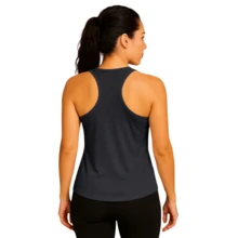 Ripoll Kit 3 Women's Dryfit Tank Top Gym Workout Running Fitness - 黑色/鉛色/霓虹粉紅色 - 查看 5