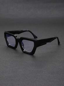 1 par de óculos unissex clássicos de armação grande, modernos e sofisticados, adequados para o Halloween, local de trabalho, uso casual, elegantes e elegantes, para o dia a dia e uso diário