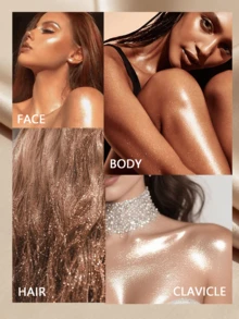 高光盤閃閃發亮的臉部輪廓,亮彩化妝品,珍珠高光粉可用於全身 - #02 - 查看 8