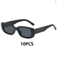 10 chiếc kính hình chữ nhật màu đen kiểu cổ điển, phụ kiện chụp ảnh màu trơn, phù hợp cho đám cưới, tiệc cô dâu, tiệc độc thân, tiệc theo chủ đề nhạc rock, unisex, trang trí ngày Valentine, quà tặng khách mời đám cưới. - Nhiều màu - Xem 10