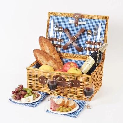 Cestas De Picnic Para Juego Cesta Sauce Clásico Retro Fiesta