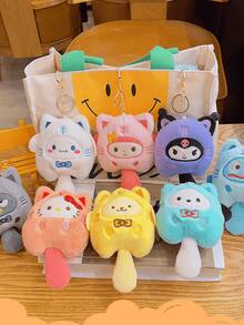 1pc  Hello  Kitty    Keychain Cute Anime Keychain Ring Bag Backpack Charm Car Pendant Ladies Christmas Gift Holiday Gift - Multicolor - View 5