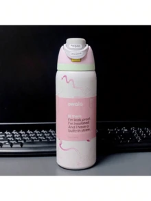 NEW Original OWALAs 24 Oz/32 Oz Limited Edition Water Bottle, Sports Water Bottle, Leakproof With Pop-Up Lid, Available In A Variety Of Colors, A Water Bottle Designed For Water Drinkers, Suitable For Fitness, Running, School, Halloween, Thanksgiving Day, Christmas Day Gifts, Gift For Her, New Fashion Women Water Bottle For Women - Nhiều màu - Xem 3