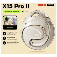 Lenovo Earbuds Thinkplus X15 Pro II Bluetooth 5.4 Wireless Ear Hook Earphones Sports Waterproofing Hd Call Music Smart Touch With Mic - Một cỡ - Xem 1