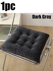 1PC Minimalist Office Seat Cushion, Double-Sided Plush Dining Chair Pad, Thick Meditation Cushion, Non-Slip Home & Dining Room Pad, Buttock Pad,Breathable And Comfortable Seat Cushion, Universal In All Seasons, Suitable For Cars, Restaurant Chairs, Office Chairs, Garden Chairs - Multicolor - View 17