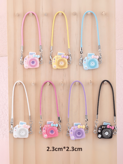 1 pieza Accesorio de muñeca Colgante, Sólo accesorios de mochila de cámara, Para accesorios de vestir de muñeca Labubuu, Adecuado para vestir muñecas de 17 cm, Juego completo de accesorios de ropa casual de moda, Caja ciega de vinilo de fiesta sentada de 17 cm Labubuu Macaron 17 cm LABOBO Accesorios de ropa de muñeca Labubuu con mochila de cámara (muñeca no incluida)