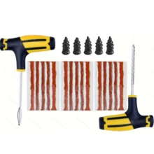 Kit de réparation de pneu pour voitures, motos et véhicules électriques - Rustines spéciales pour pneus sans chambre à air pour un remplissage rapide et facile des trous de pneus, ruban de réparation de pneu, outil de réparation, outil de réparation de pneu de voiture