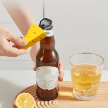 Bottle Opener, Beer Bottle Opener, Funny Cheese-Shaped Beer Bottle Opener, Rock Sugar Hawthorn-Shaped Bottle Opener It Can Be Used As A Refrigerator Magnet For Decoration, With An Enlarged Magnet On The Back That Can Hold Tightly. Exquisitely Small And Compact, It Serves Multiple Purposes, Feels Comfortable To Hold, Opens Bottle Caps Easily, And Features A Creative Realistic Design That Adds Fun To Life. - ngẫu nhiên - Xem 10