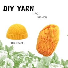 1 pièce, 50g/pièce, peut être utilisé pour les chapeaux, les écharpes, le crochet, les pantoufles et le tricot fait main.